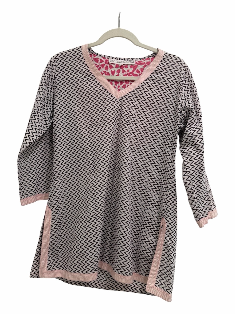 Gretchen Scott Designs Tunic Size Small 100% Cotton Summer Beach Resortwear